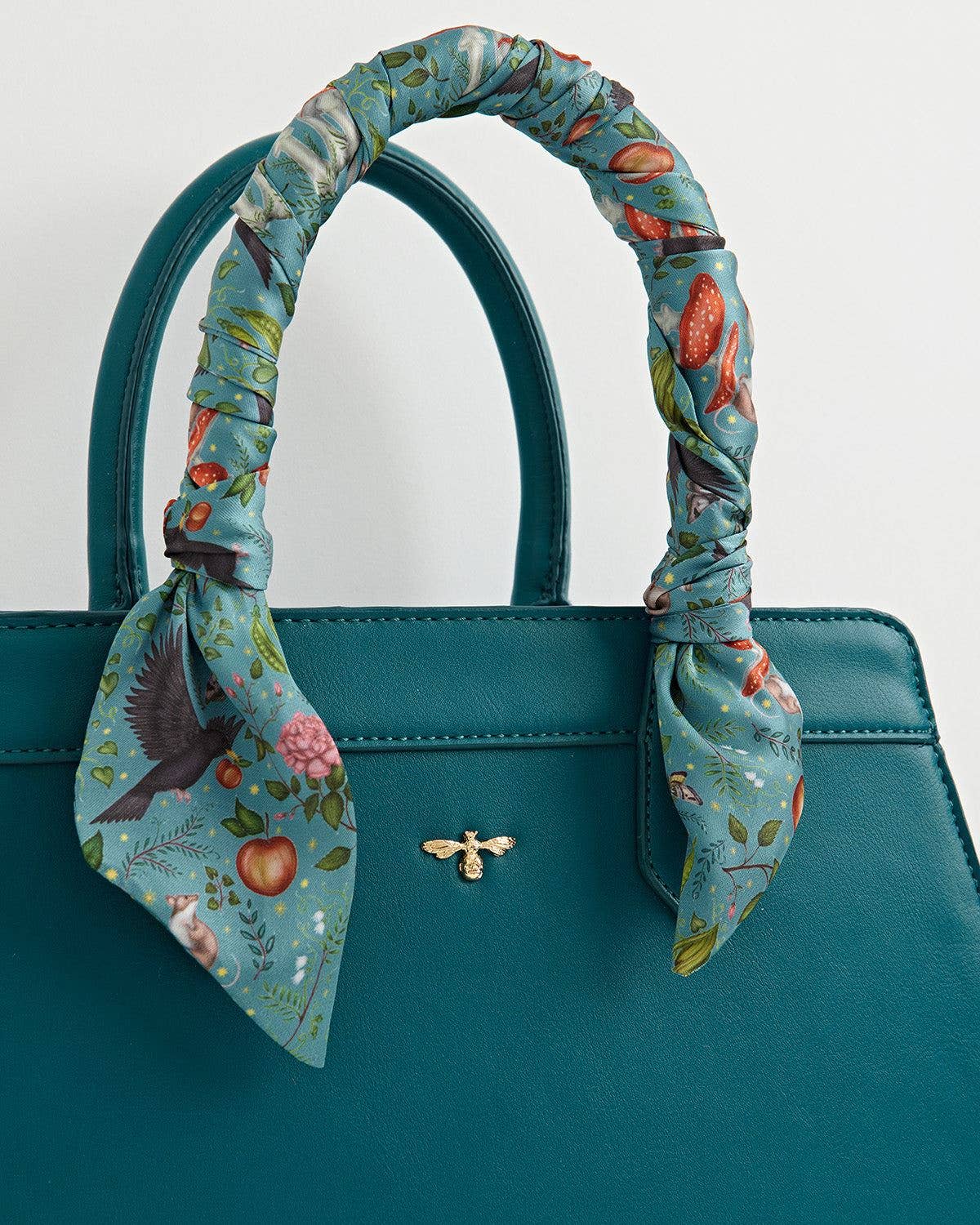 Bolso de mano Into The Woods de Catherine Rowe - Verde azulado