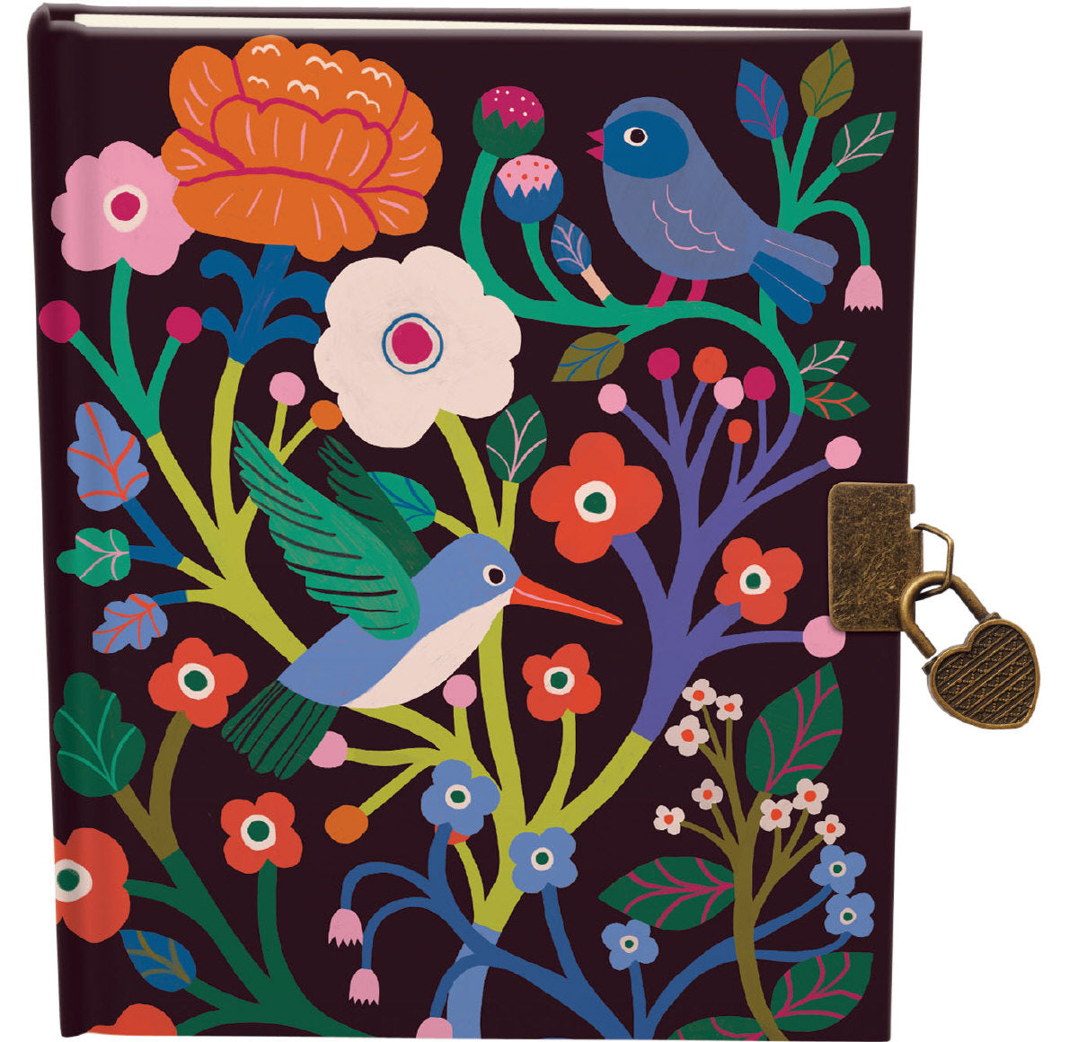 Libreta/diario con cerradura Birdsong
