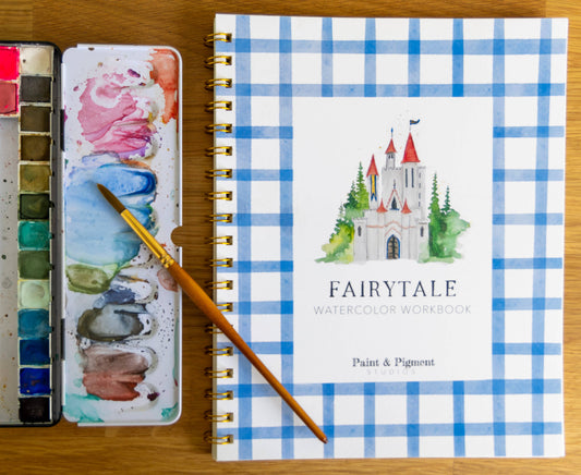 Cuaderno de trabajo de acuarela de cuentos de hadas