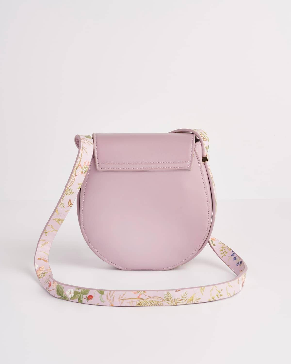 Meadow Creatures Saddle Purse (Lilac)