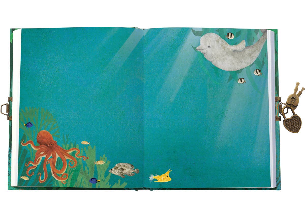 Cuaderno/diario con cerradura Whale Song