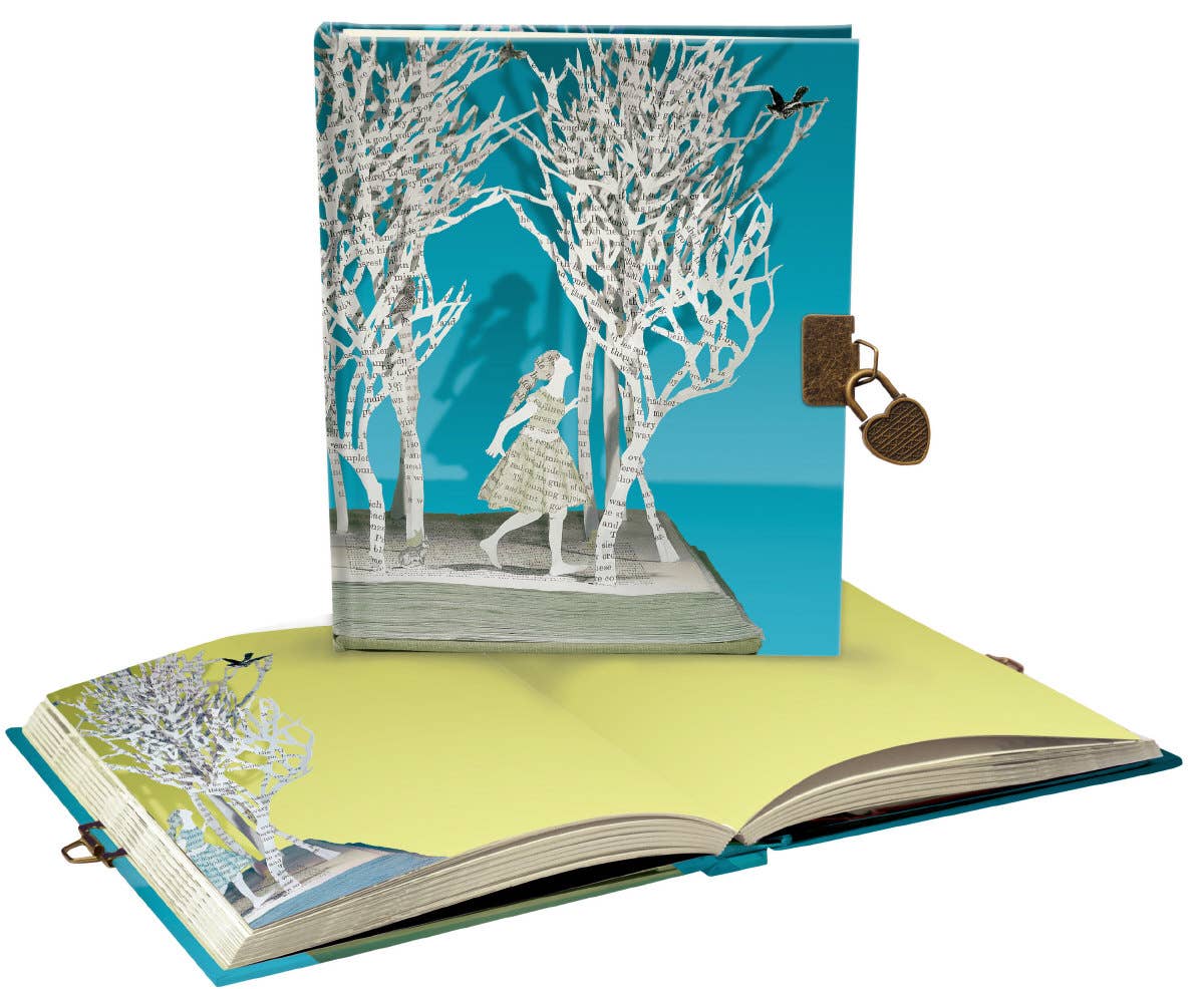 Libreta/diario con cerradura de princesa de cuento de hadas