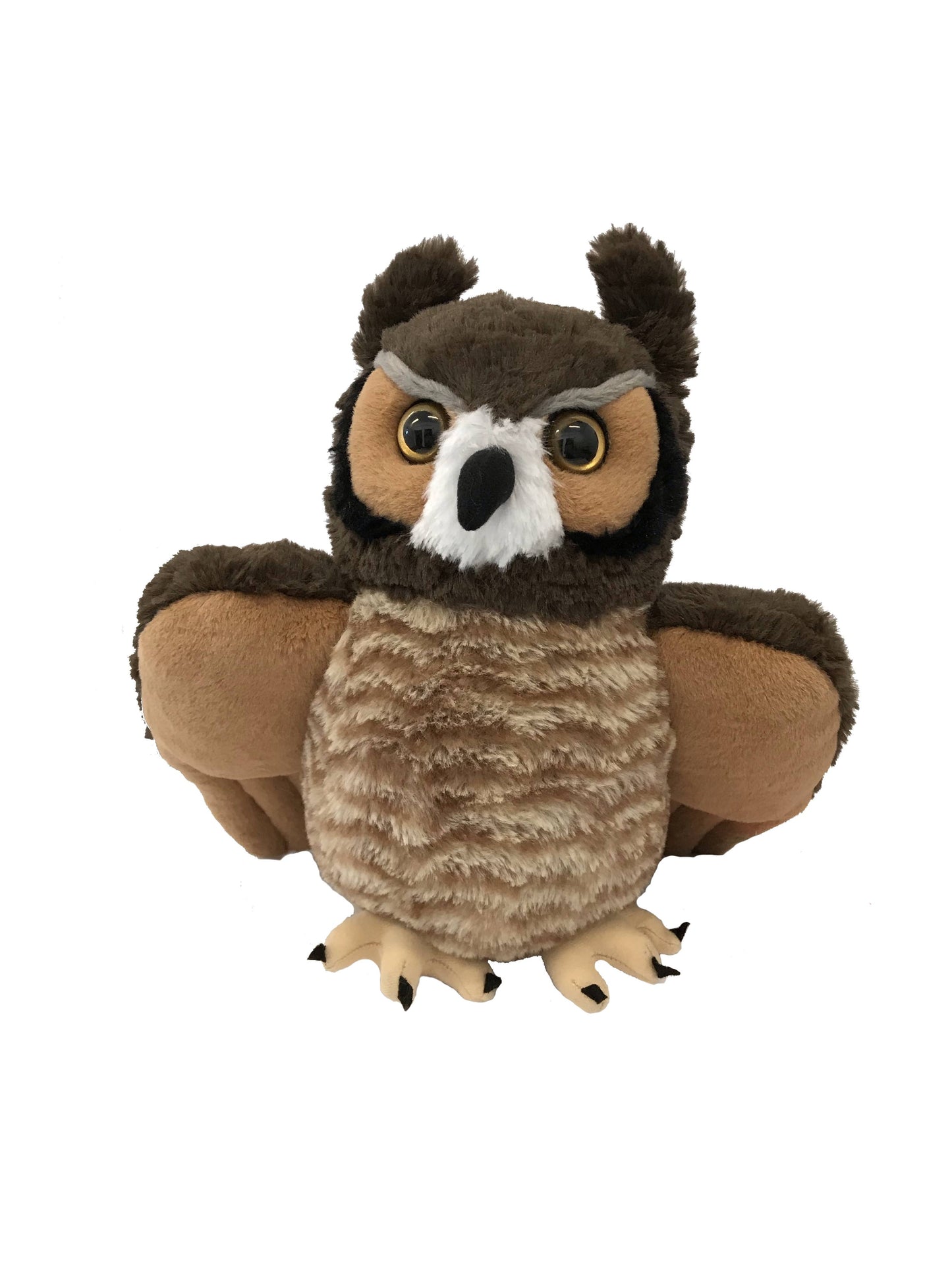 Búho cornudo de peluche