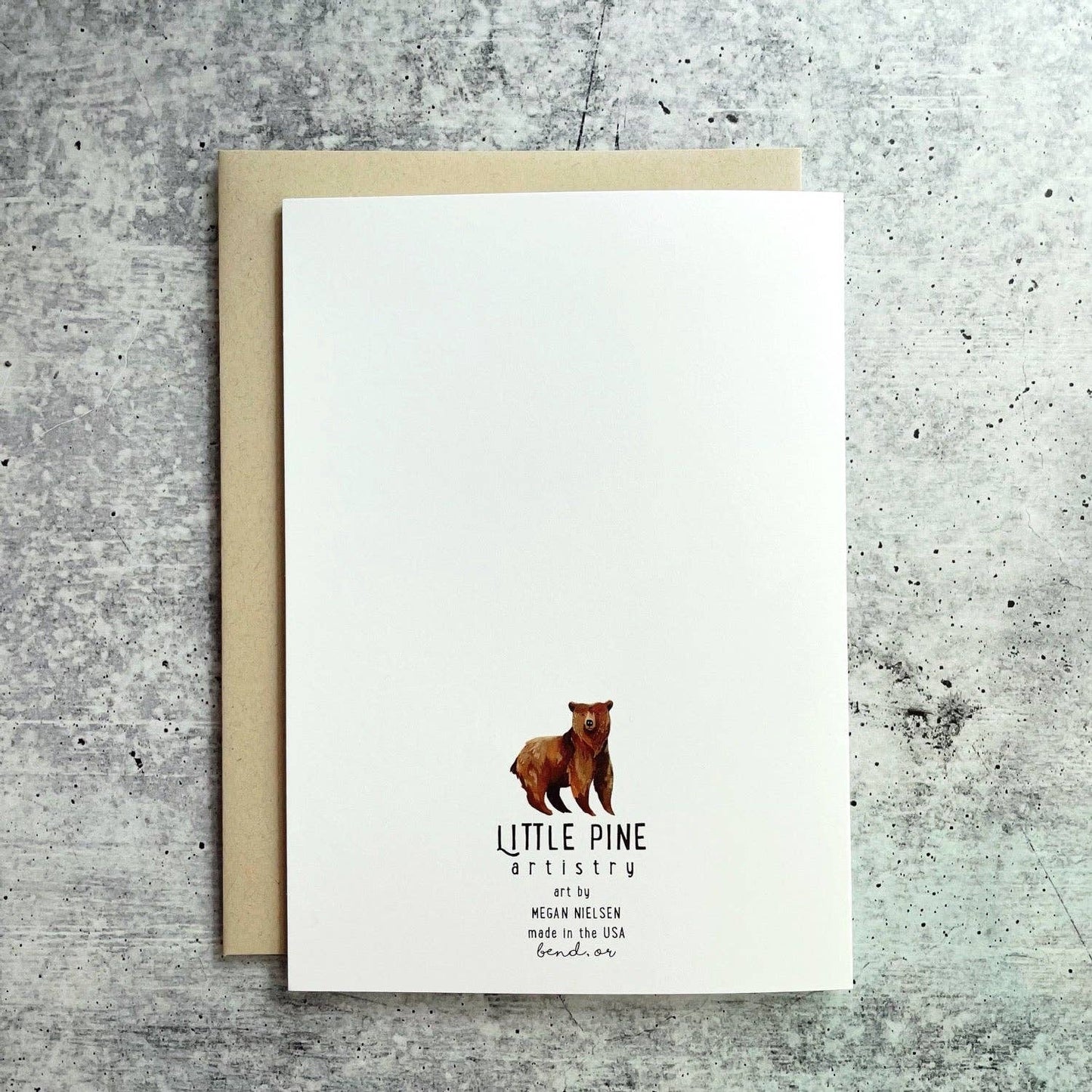 Tarjeta de agradecimiento del oso