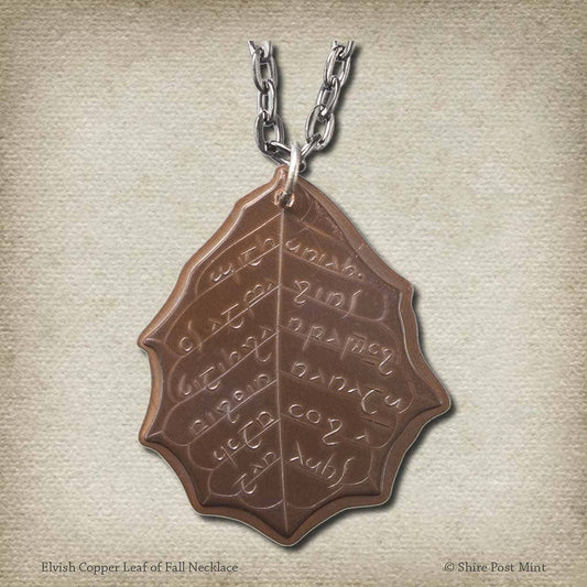 Elvish Copper Leaf of Fall Necklace