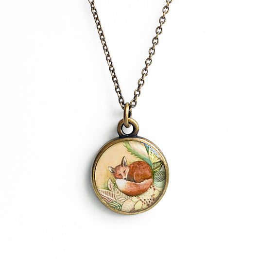 Fox Bronze Necklace