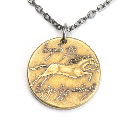 THE WAR OF THE ROHIRRIM™ Brass Stallion Necklace