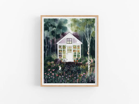 Forest Greenhouse Art Print