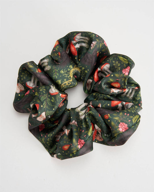 Into the Woods Oversized Scrunchie (Green)