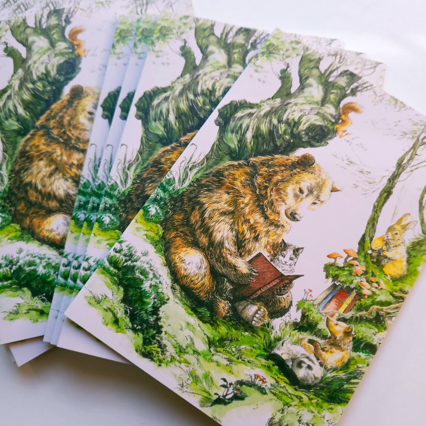 Tarjeta del oso del bosque