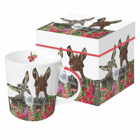 Mug in Gift Box - Peanut Butter & Jelly (Donkeys)