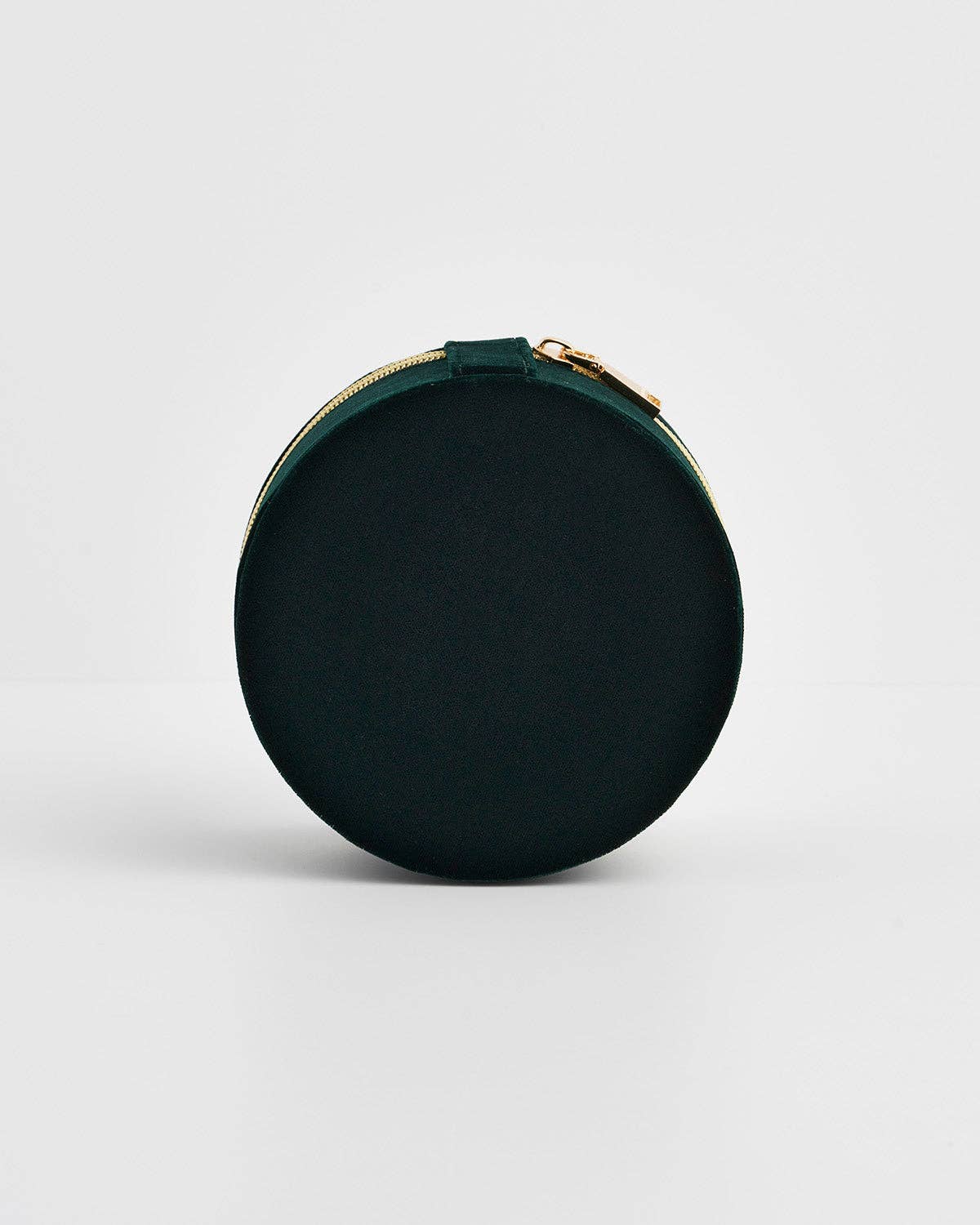 Nocturnal Garden Badger Embroidered Green Circle Jewellery Box
