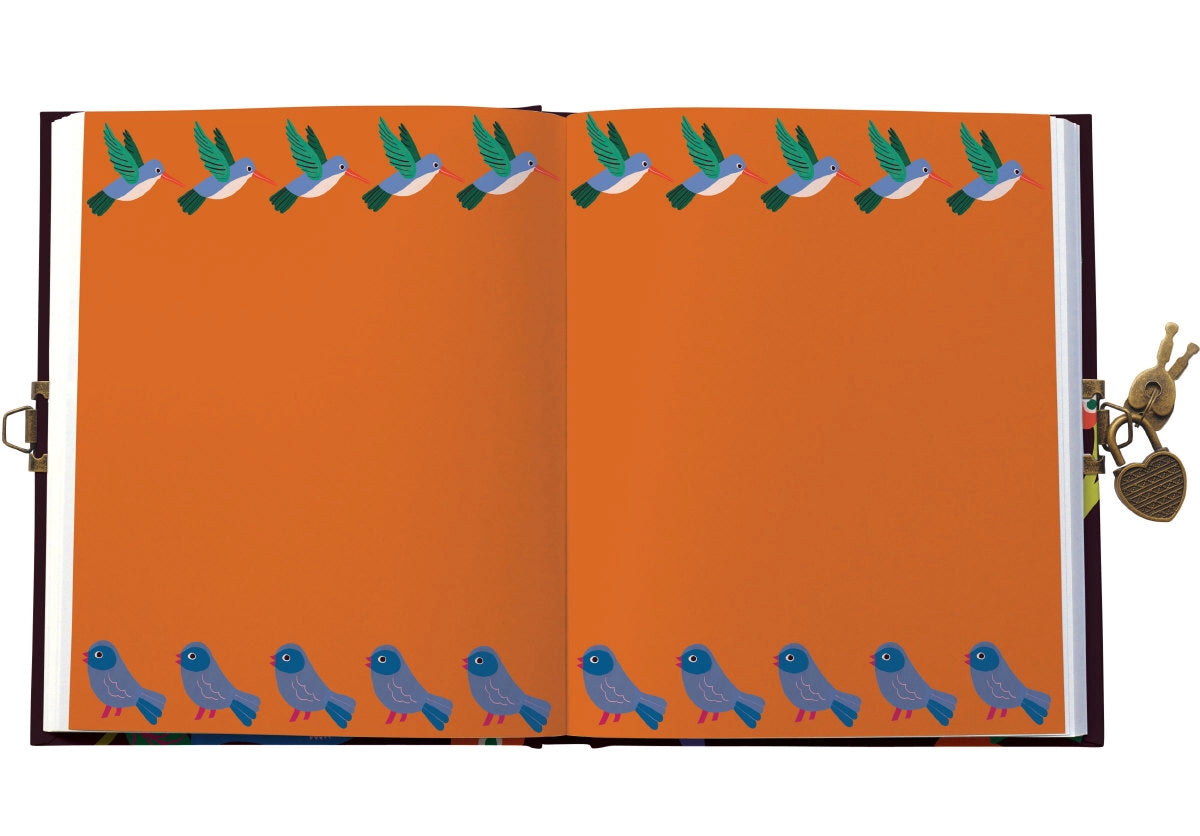 Libreta/diario con cerradura Birdsong