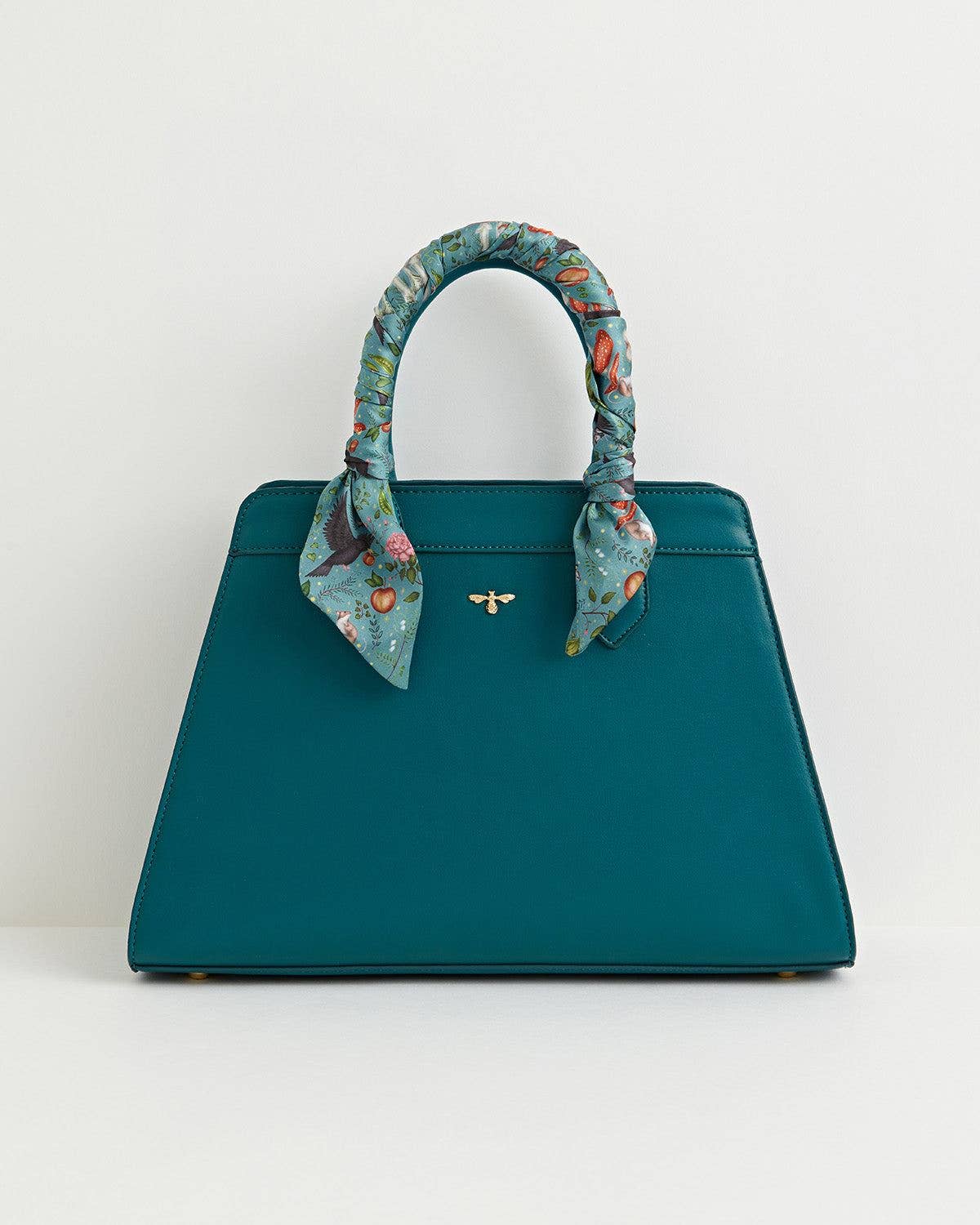 Bolso de mano Into The Woods de Catherine Rowe - Verde azulado