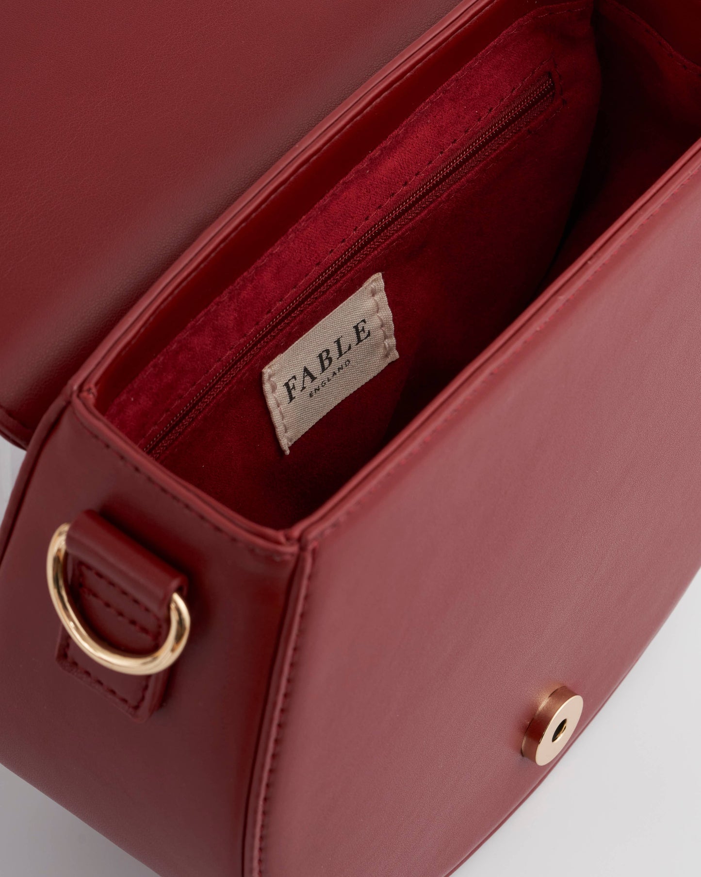 Bolso de mano Running Bunny color burdeos