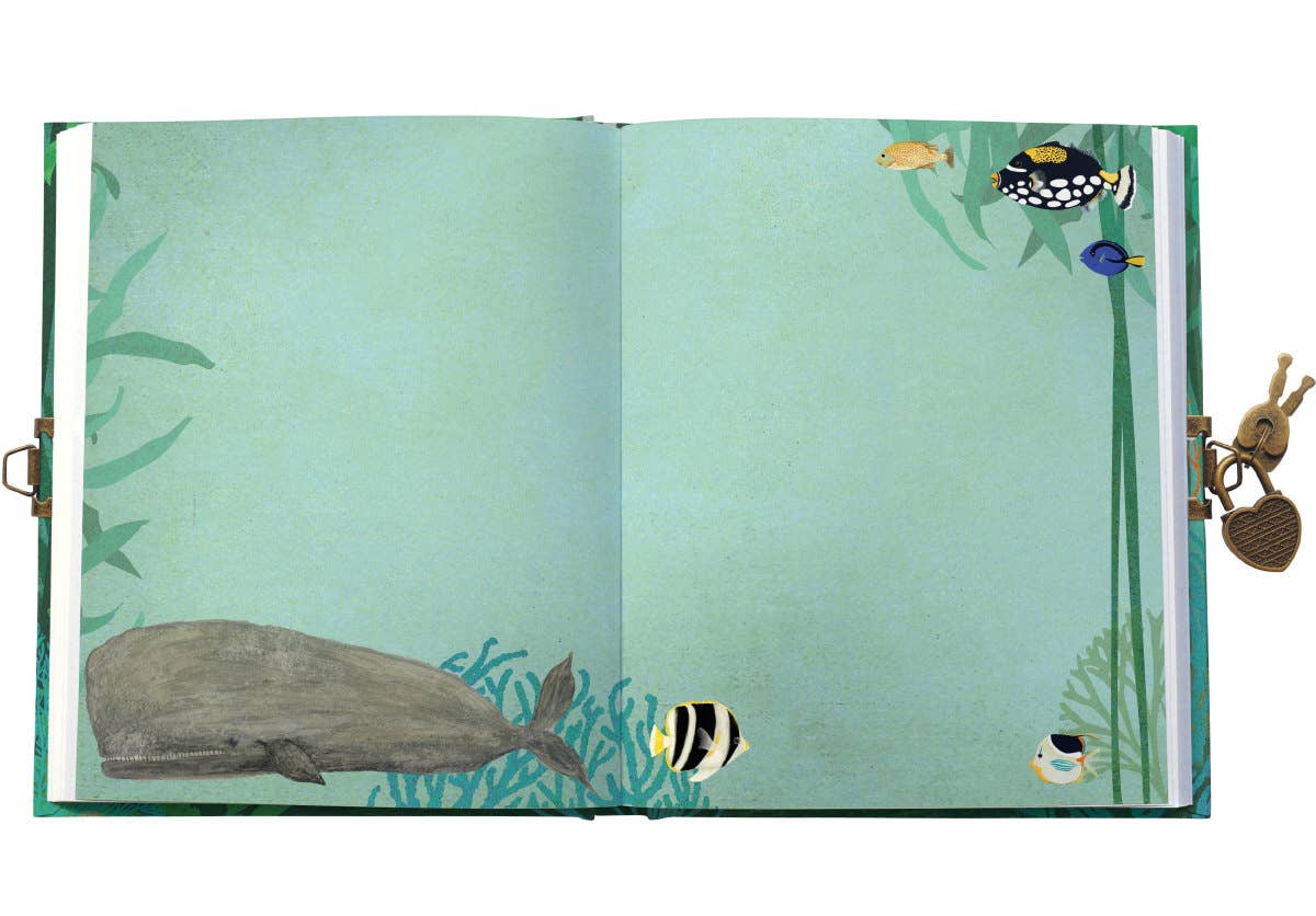 Cuaderno/diario con cerradura Whale Song