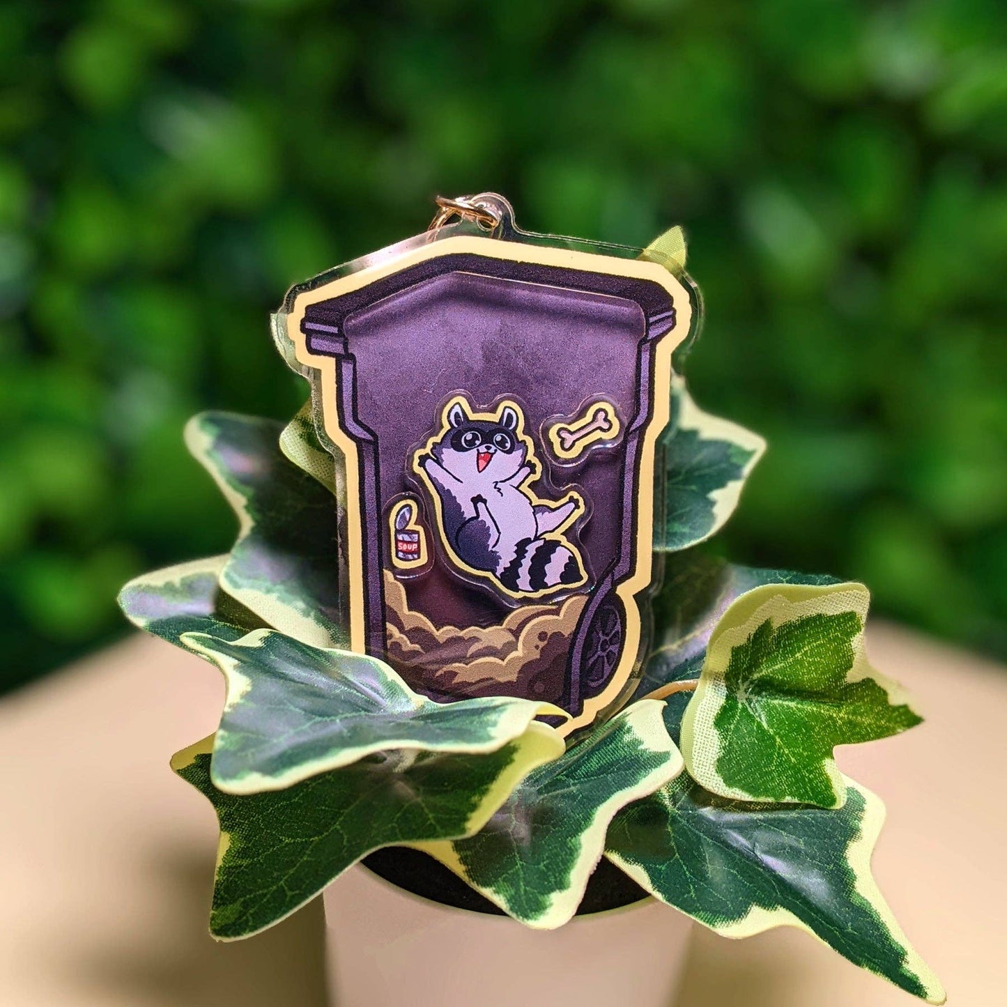 Charm de mapache de Garbagechild (¡se puede agitar!)