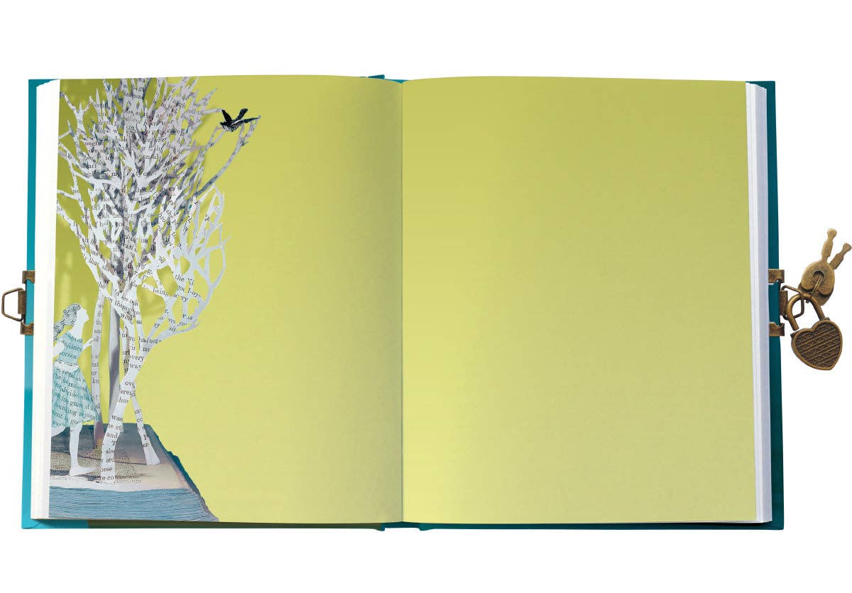 Libreta/diario con cerradura de princesa de cuento de hadas