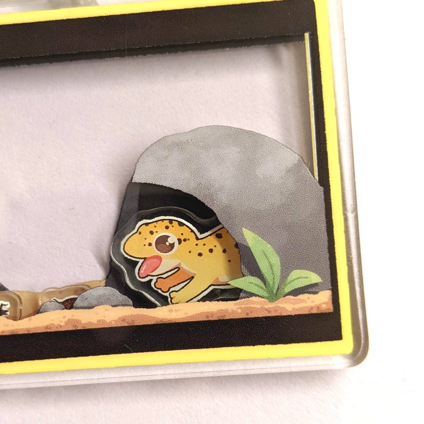 Charm para terrario de gecko leopardo (¡se puede agitar!)