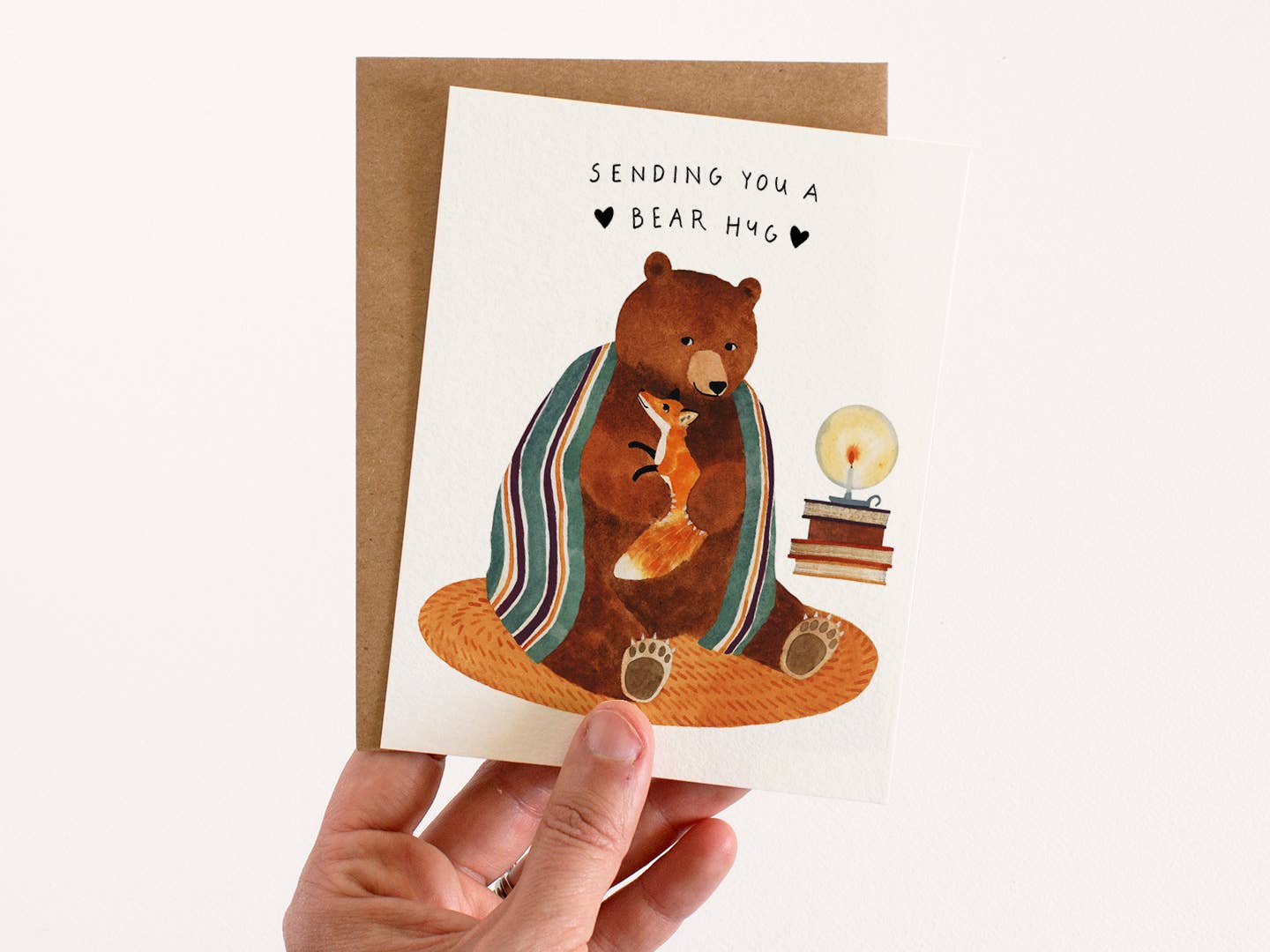 Tarjeta de felicitación "Abrazo de oso"