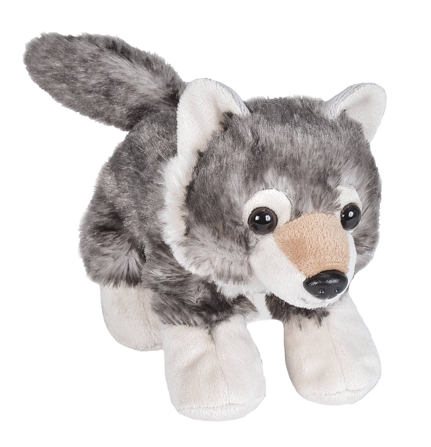 Hug'Ems - Mini lobo de peluche de 18 cm