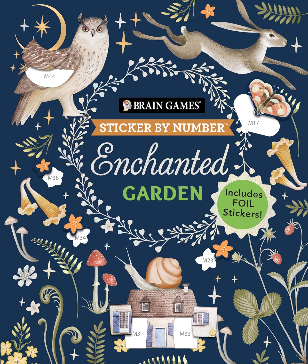 Jardín Encantado (Pegatina por Números) de Brain Games