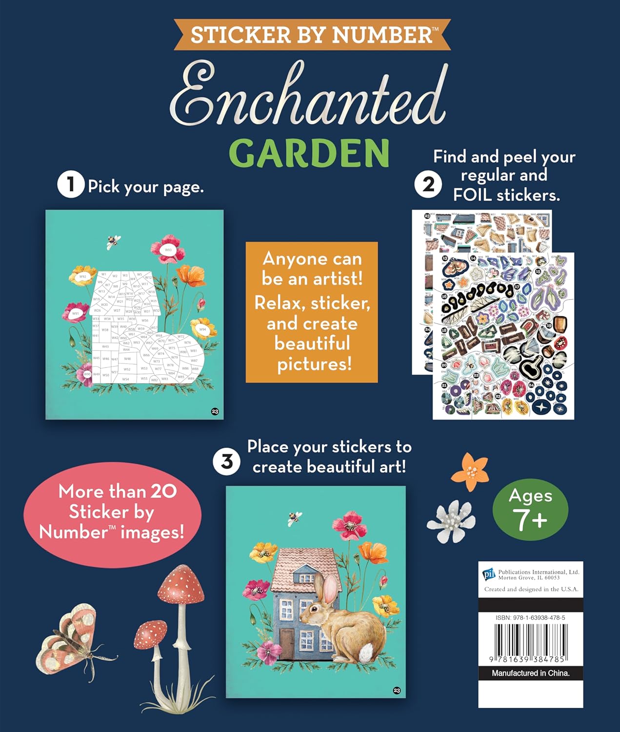 Jardín Encantado (Pegatina por Números) de Brain Games