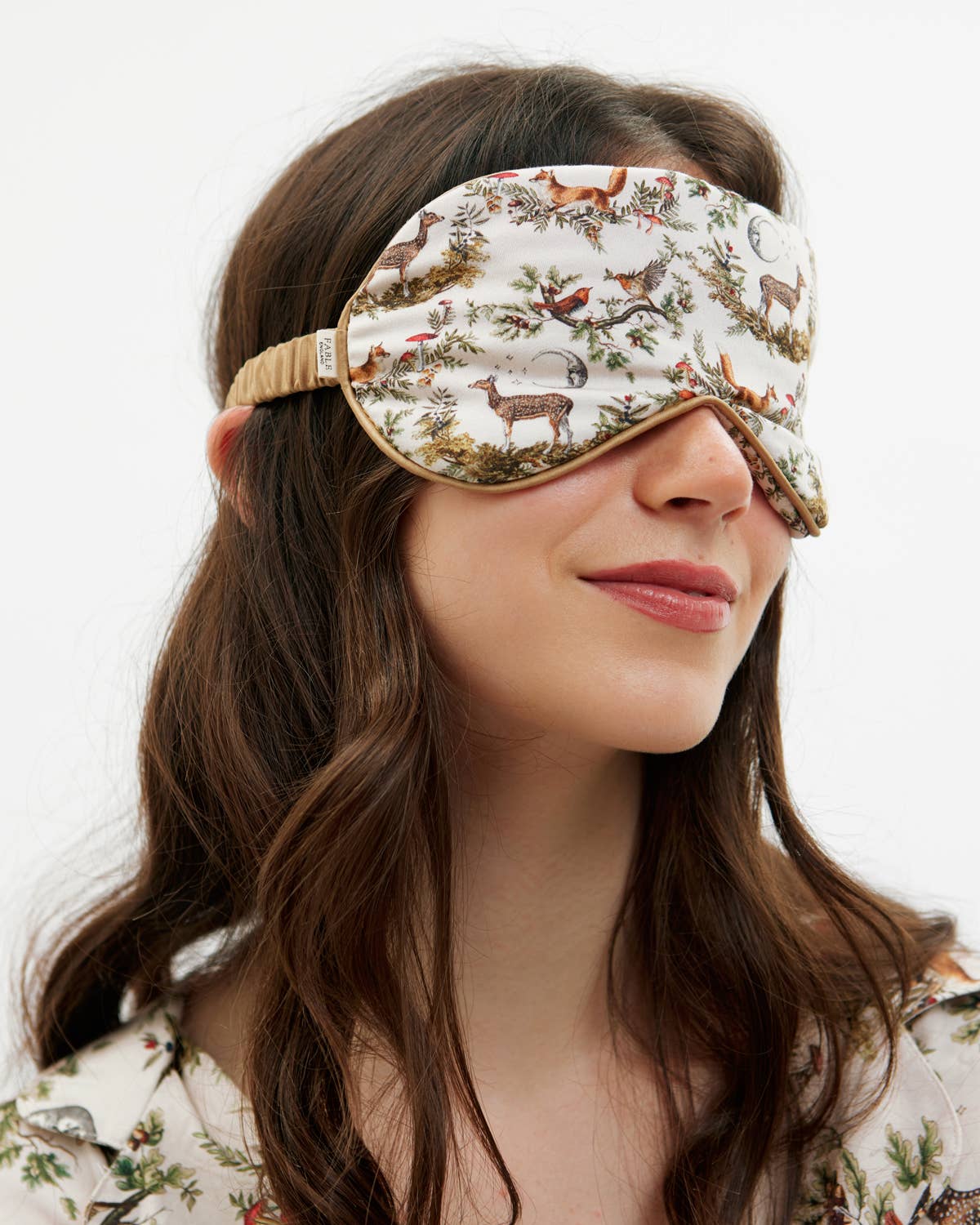 A Night's Tale Woodland Sleep Mask (Crystal Grey)