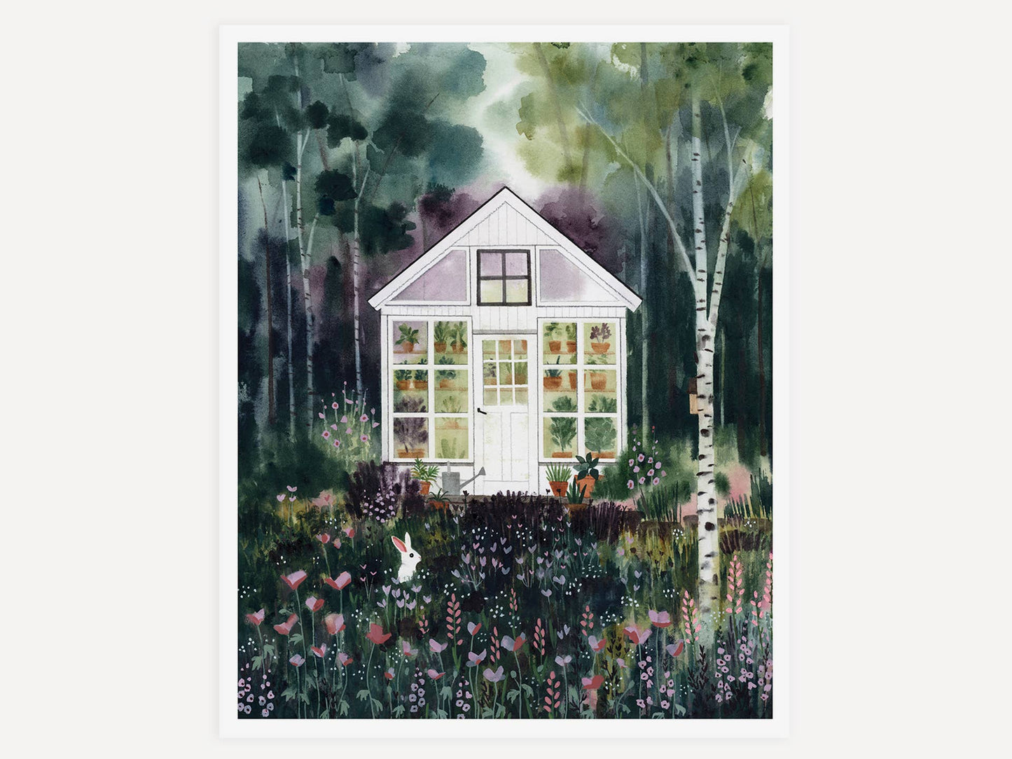 Forest Greenhouse Art Print