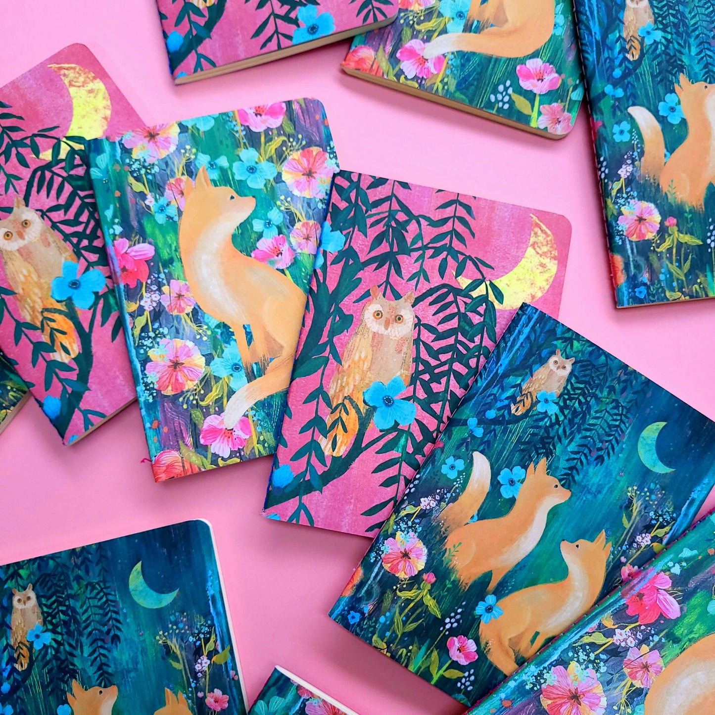 Paquete de cuadernos de ejercicios Moonlit Meadow A6