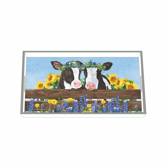 Wooden Vanity Tray - Borden & Clover (Cows)