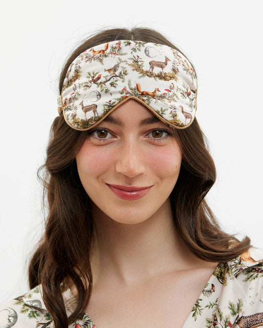 A Night's Tale Woodland Sleep Mask (Crystal Grey)