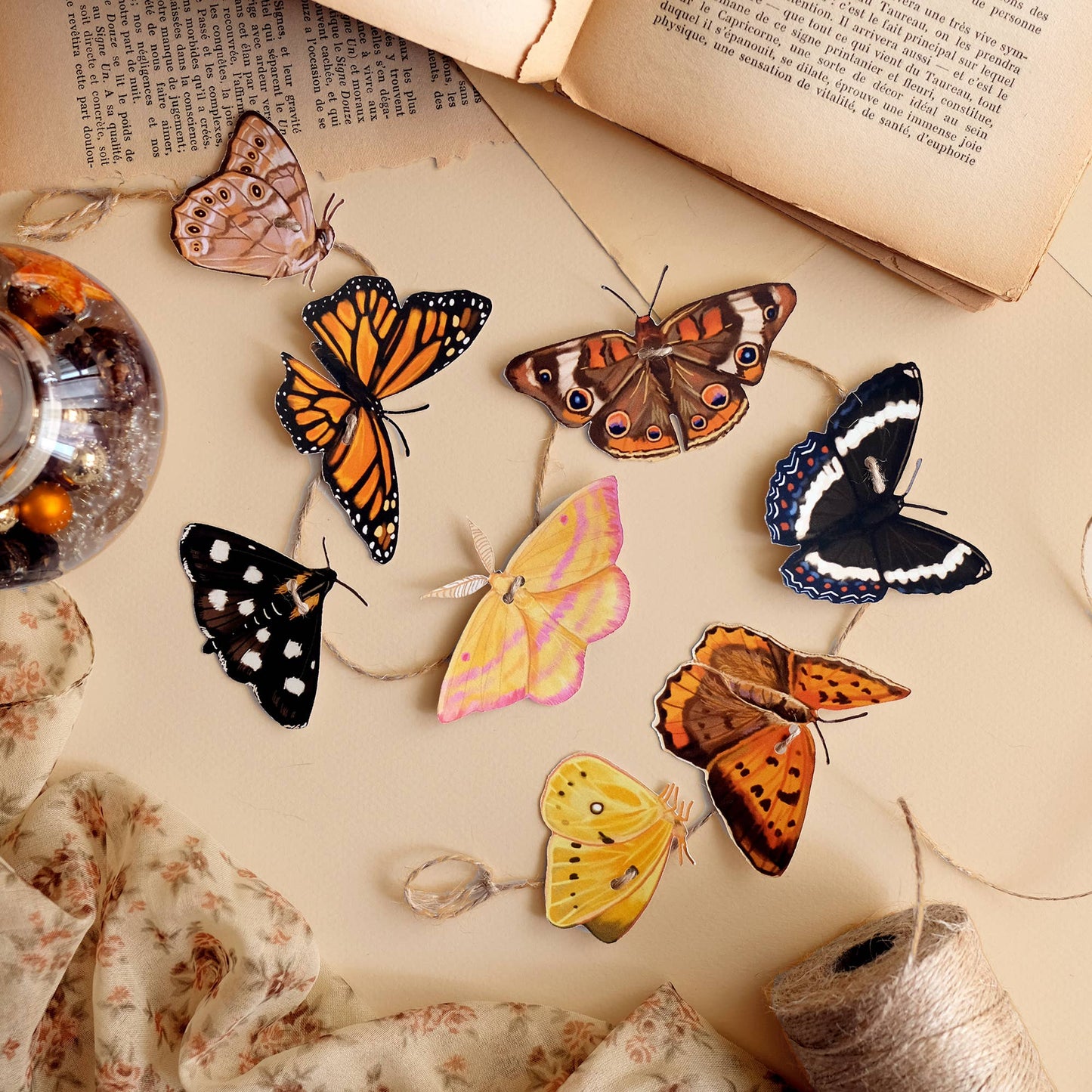 Butterfly Garland | DIY Paper Garland | Botanical Craft Kit