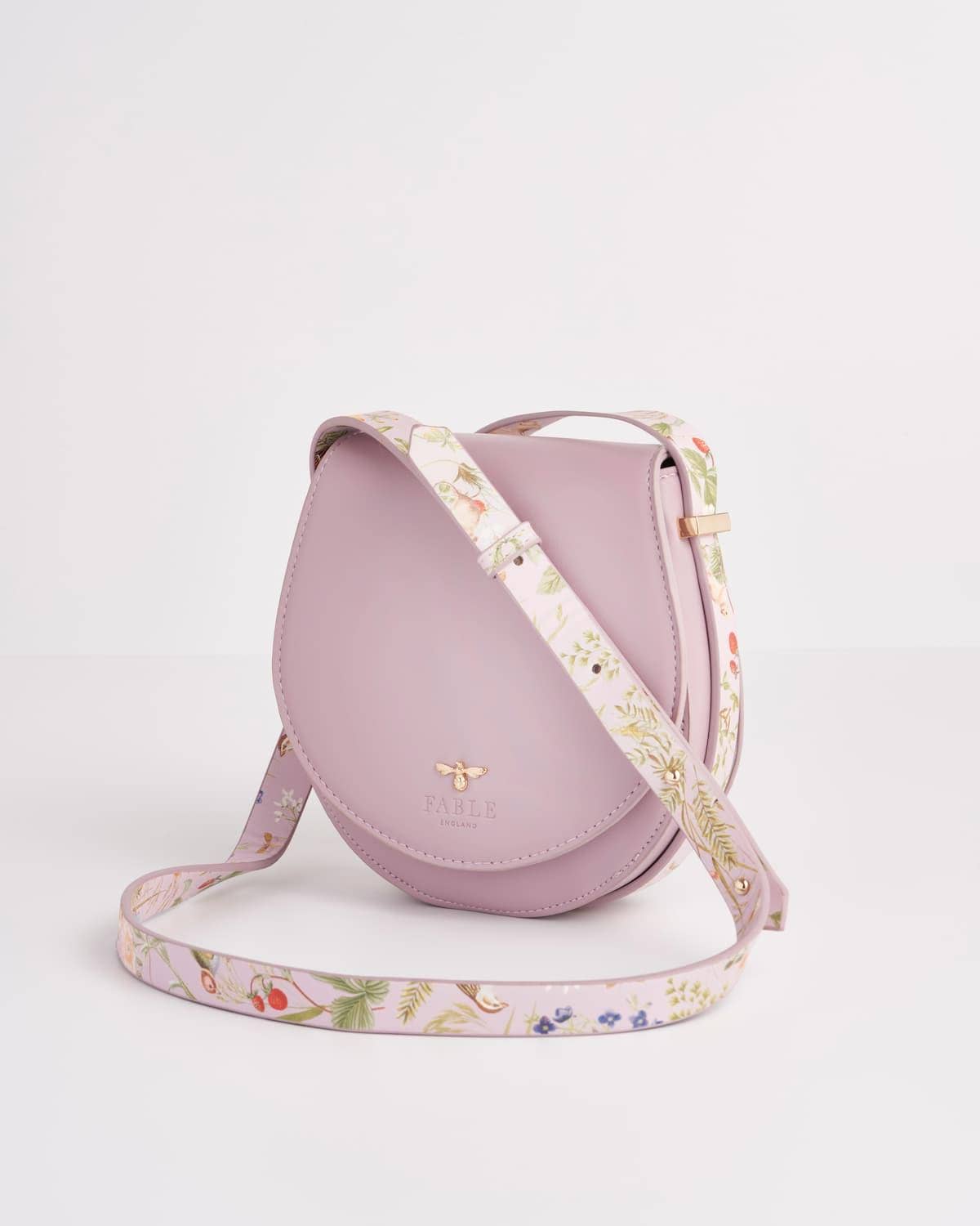 Meadow Creatures Saddle Purse (Lilac)