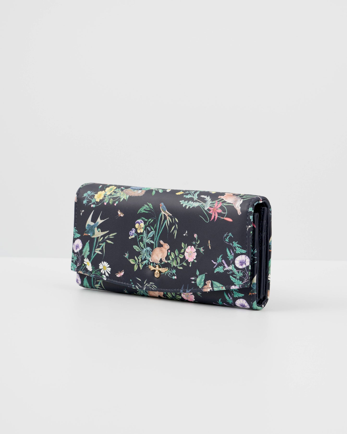 Fable Running Bunny Navy Large Wallet