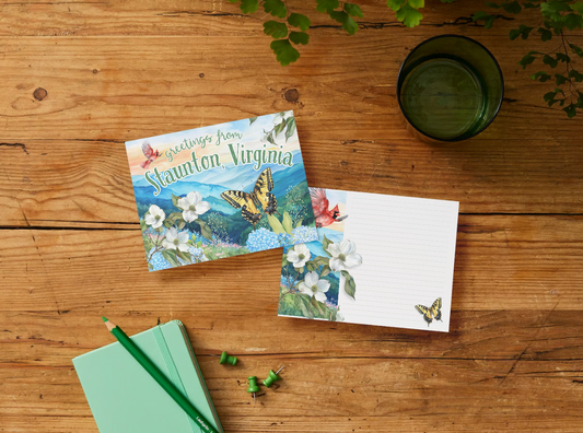 Postal "Saludos desde Staunton, Virginia"