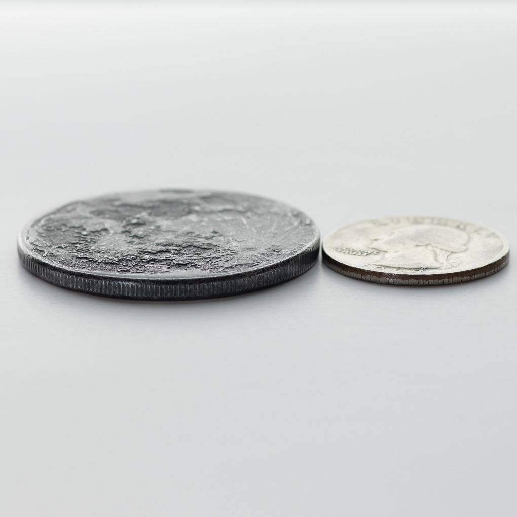 Black Iron Large Super New Moon Coin - 1.5