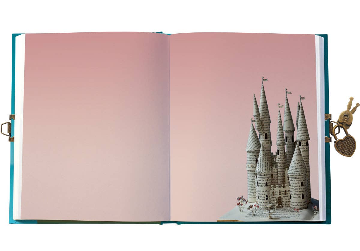 Libreta/diario con cerradura de princesa de cuento de hadas