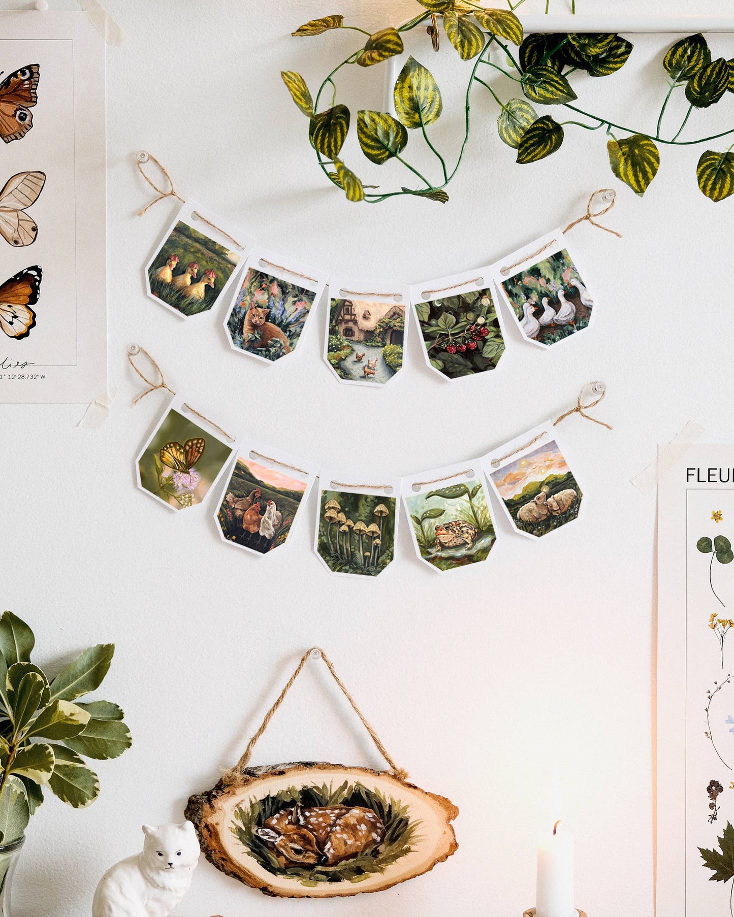 Cottage Garland (Botanical Paper Garland)