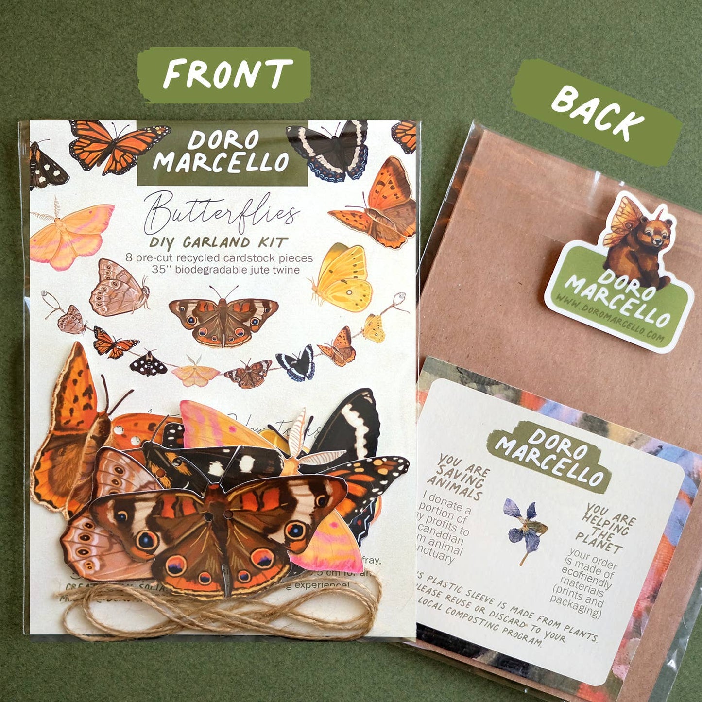 Butterfly Garland | DIY Paper Garland | Botanical Craft Kit