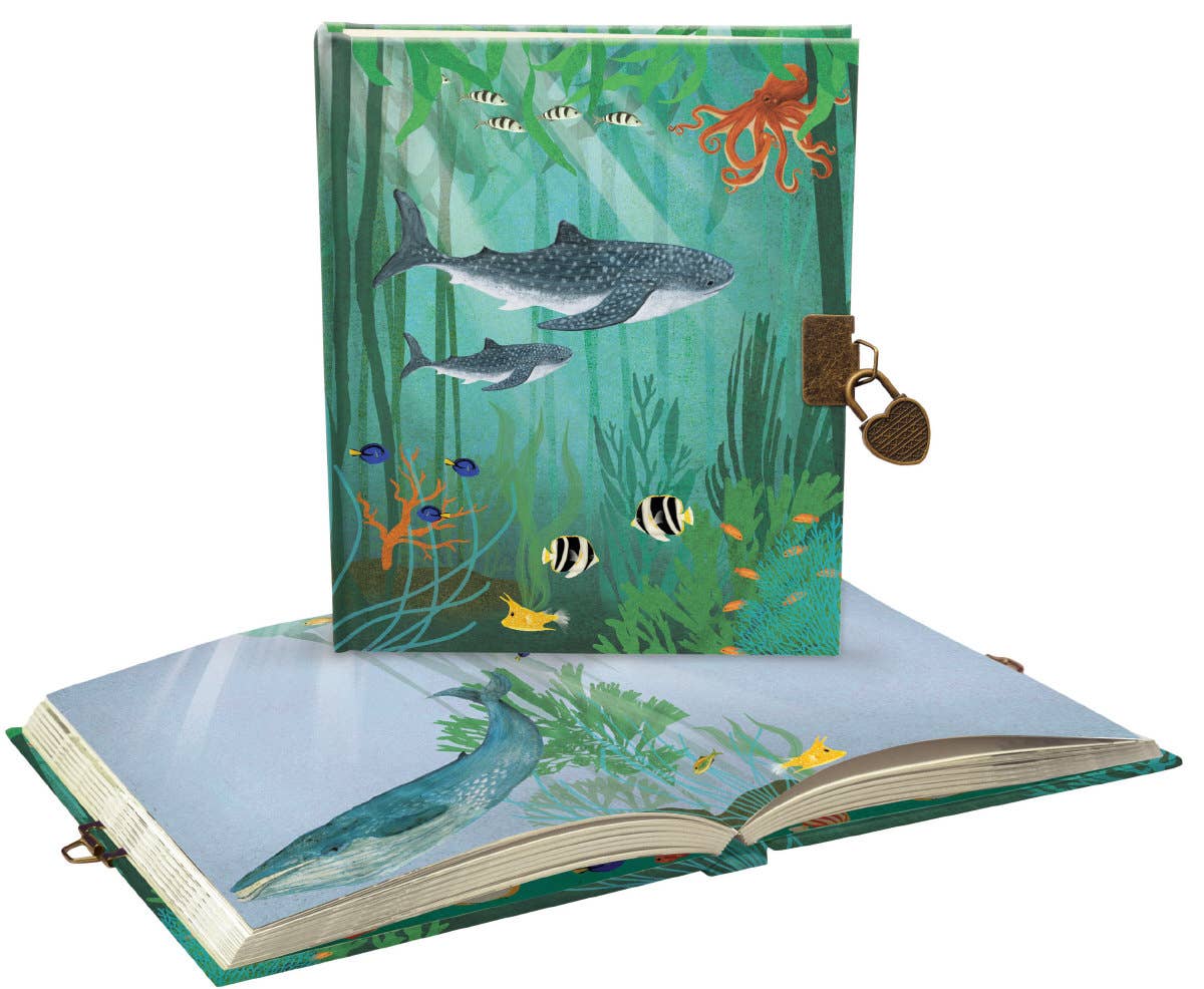 Cuaderno/diario con cerradura Whale Song