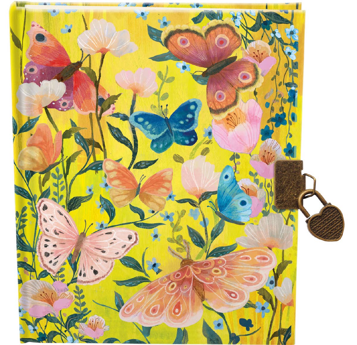 Butterfly Ball Sunshine Lockable Notebook