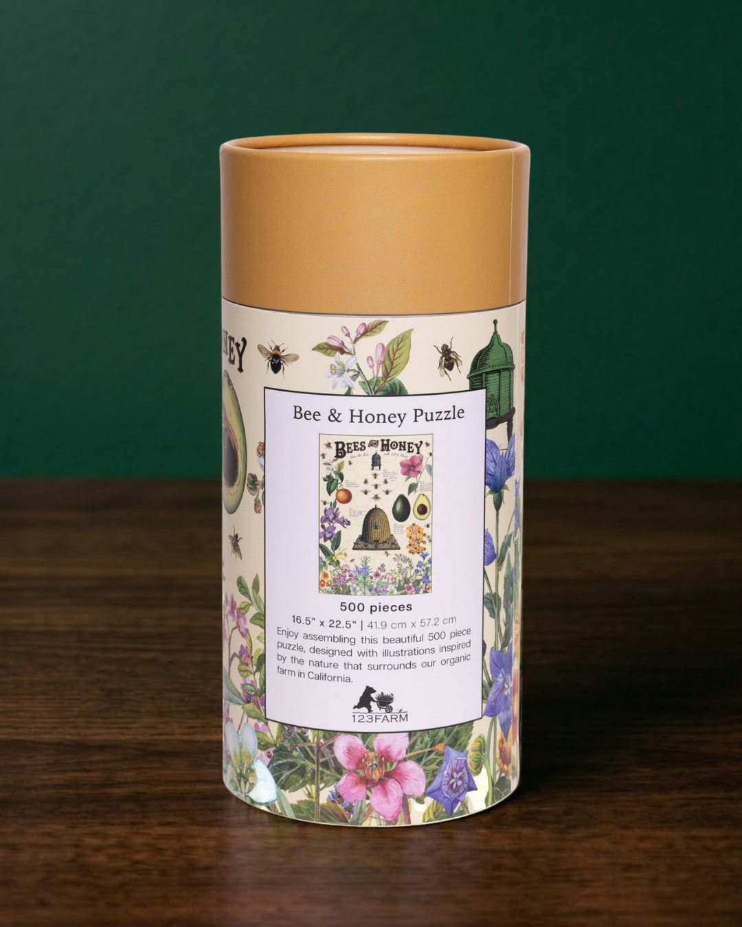 Bees & Honey Puzzle – 500 Piece Puzzle with Vintage Illustrations