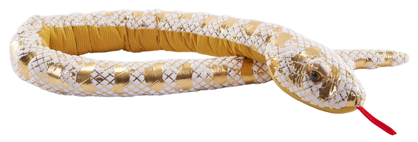 Peluche de serpiente de Foilkins, bola de limón explosivo, pitón, 54"