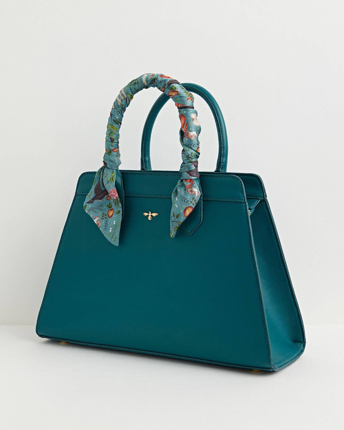 Bolso de mano Into The Woods de Catherine Rowe - Verde azulado