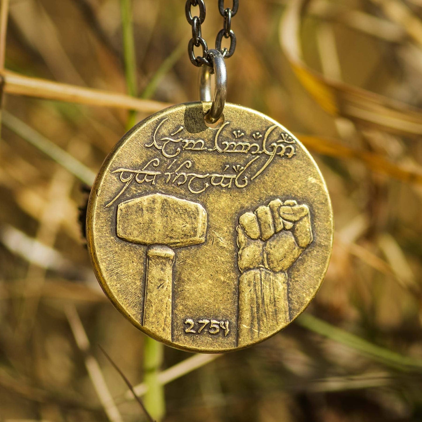THE WAR OF THE ROHIRRIM™ Brass Stallion Necklace