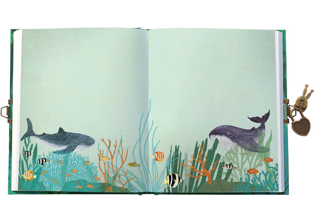 Cuaderno/diario con cerradura Whale Song