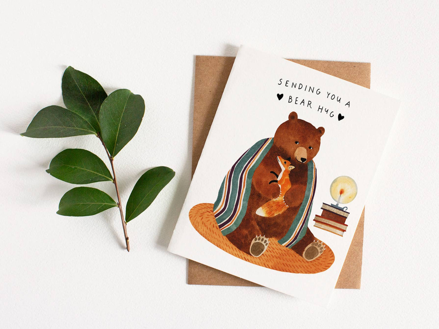 Tarjeta de felicitación "Abrazo de oso"