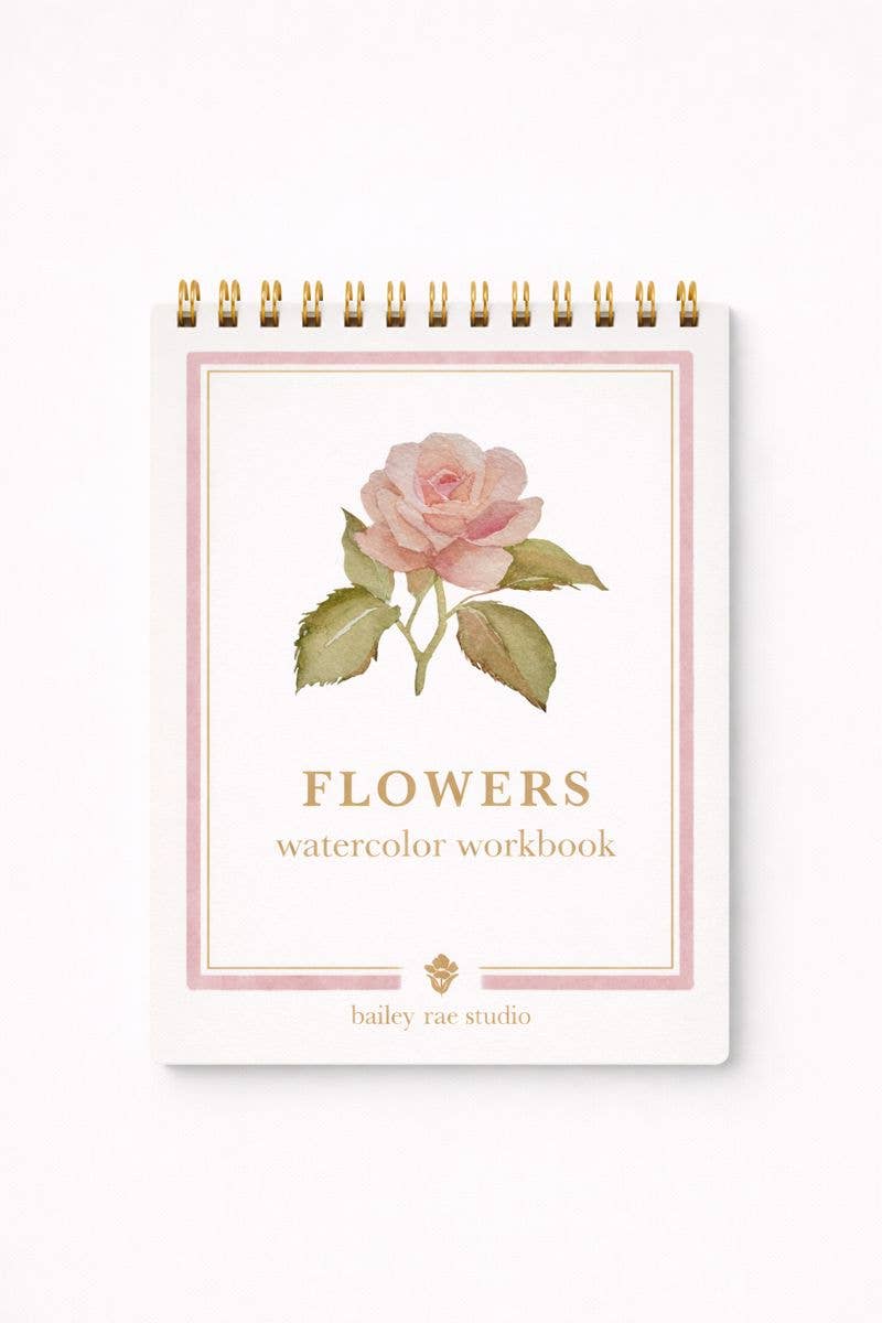 Flowers Watercolor Workbook