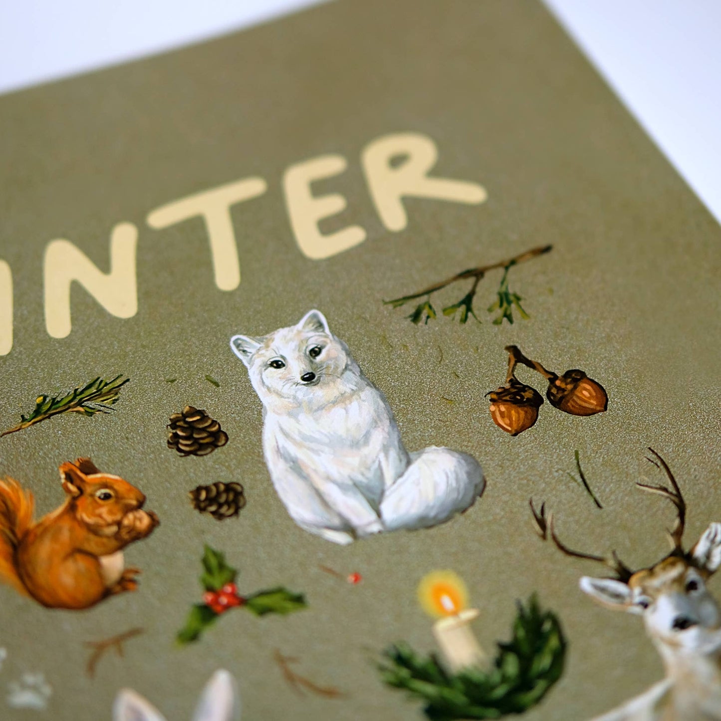 Winter Art Print | 8x10'' | Hygge Botanical Illustration